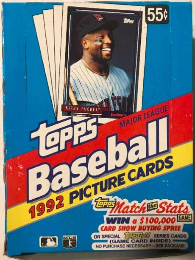 1992 Topps Baseball Retail Box