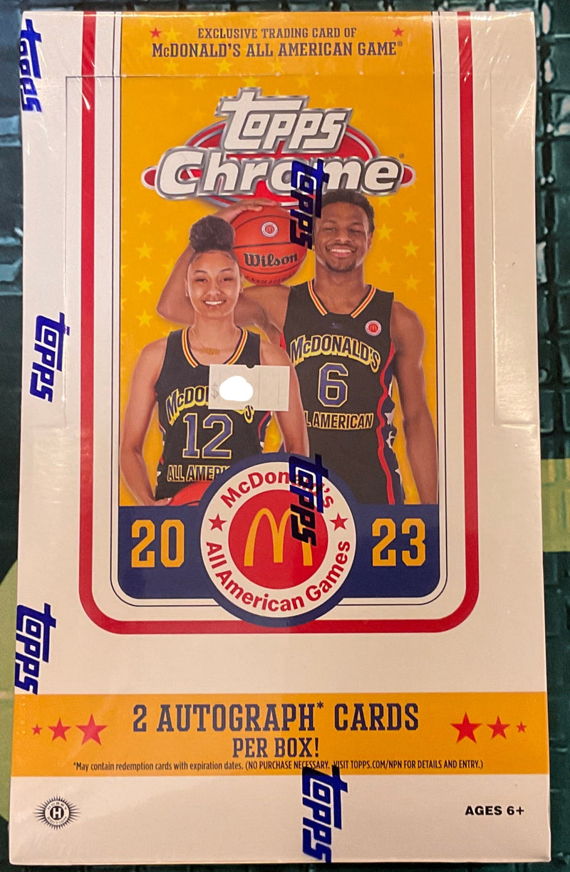 2023 Topps Chrome McDonald's Basketball Hobby Box